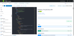 Swagger studio Pro2XCSb web api