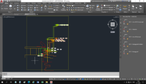 Schermafbeelding van AutoCAD tekening met raamdetail en CNC gereedschappen